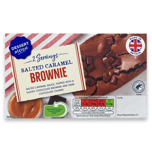 Dessert Menu Salted Caramel Brownie 250g